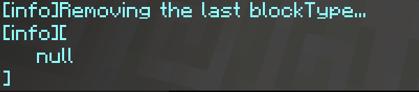 remove blocktype successfully